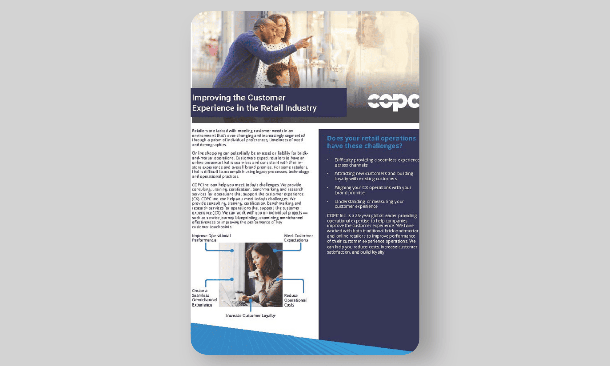 COPC Inc. Services for Retail