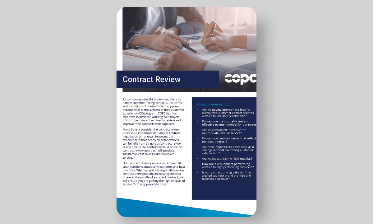 COPC Inc. Contract Review