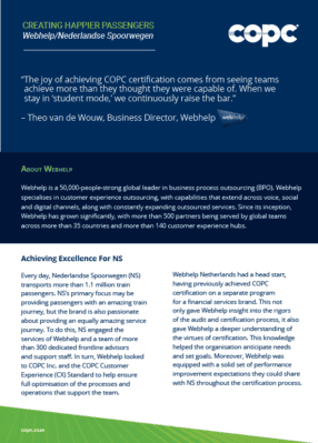 Webhelp Improves CSAT through Certification