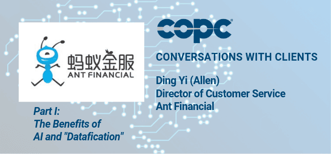 Conversations with Clients:<br>Ding Yi (Allen), Ant Financial, Part I