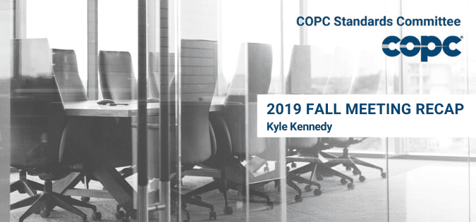 COPC Standards Committee 2019<br>Fall Meeting Recap
