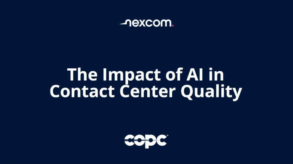 The impact of AI in contact center quality slide