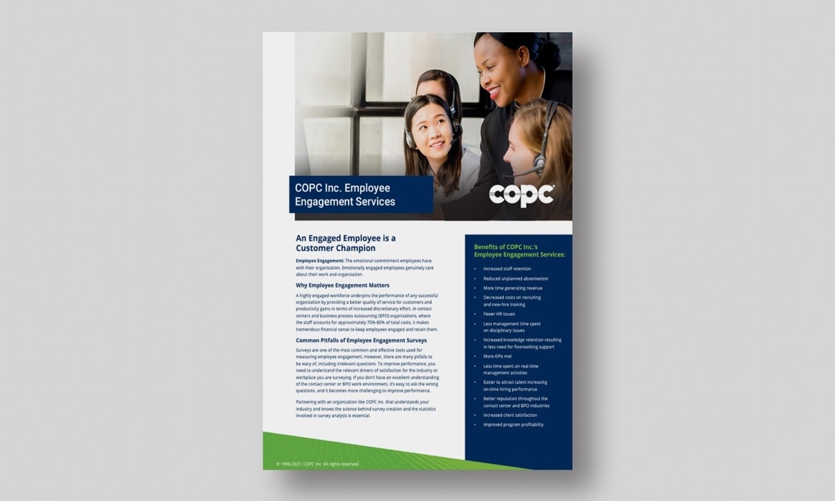COPC Inc. Employee Engagement Services