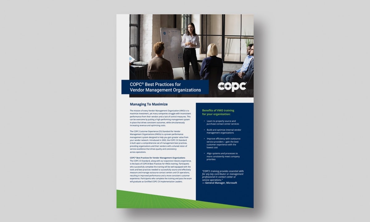 Best Practices for Vendor Management Organizations
