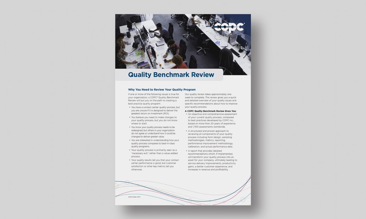 Benchmark Review – Quality