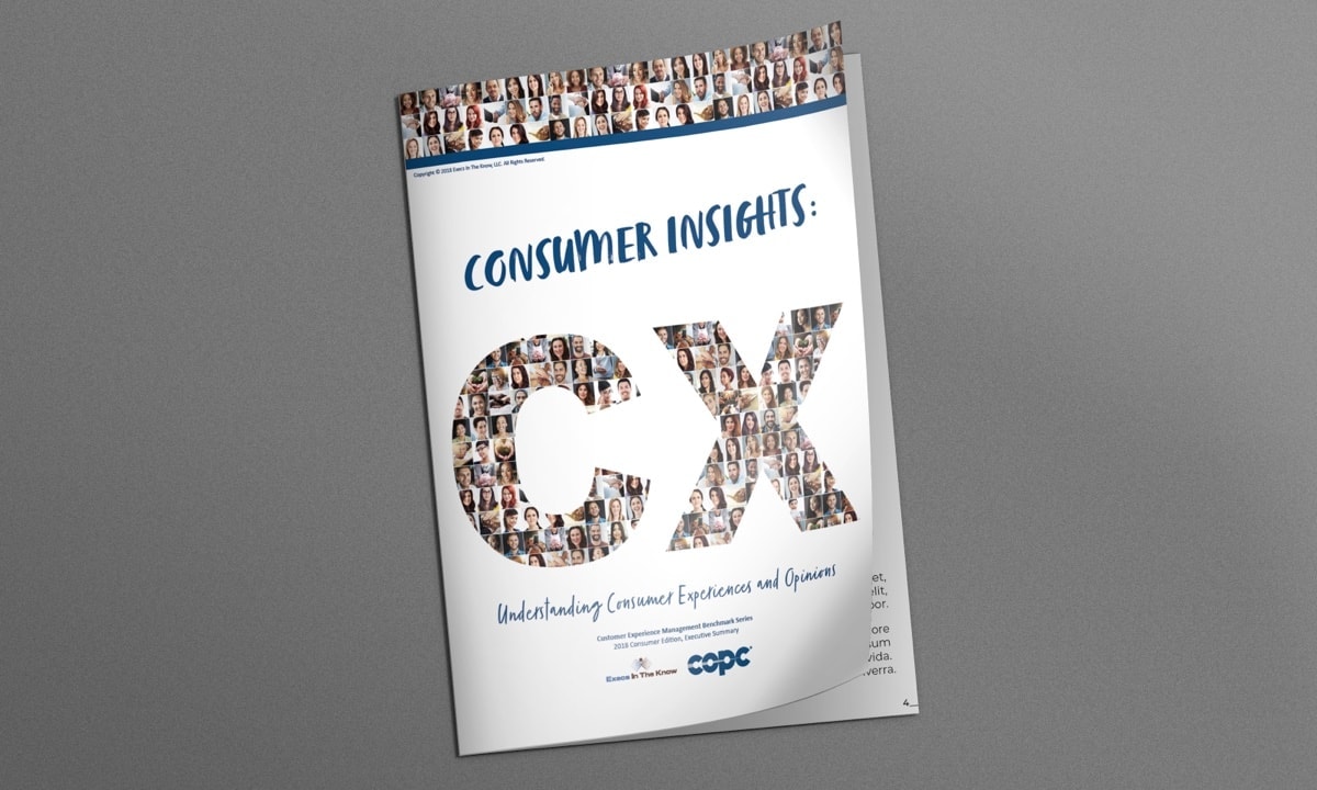 Customer Experience Management Benchmark (CXMB) 2018 Consumer Edition