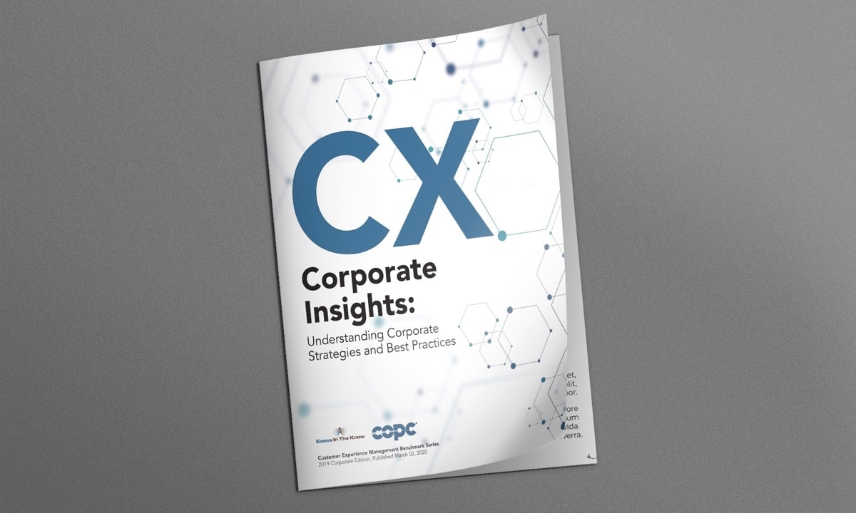 Customer Experience Management Benchmark (CXMB) 2019 Corporate Edition