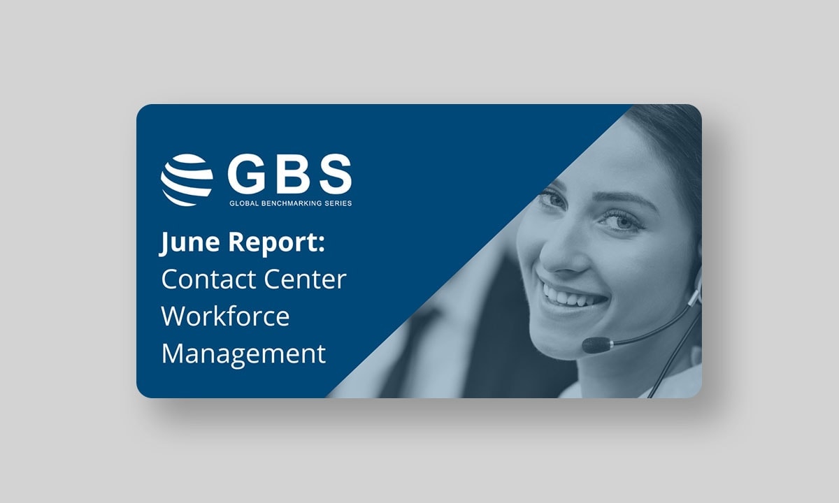 COPC Global Benchmarking Series logo and link to research: Global Benchmarking Series | Contact Center Workforce Management