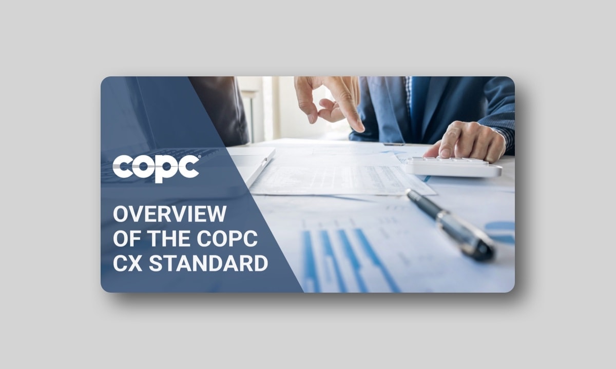 COPC Webinar "Overview of the COPC CX Standard"