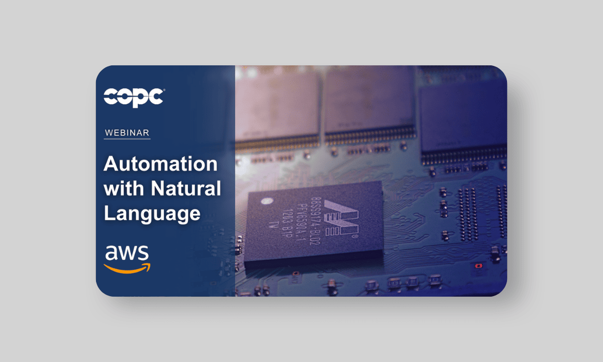 AWS + COPC "Automation with Natural Language" Webinar