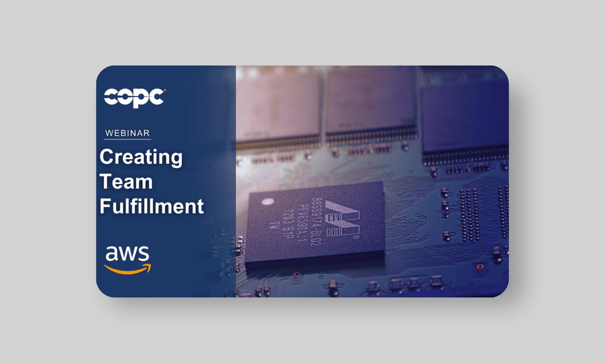 AWS + COPC "Creating Team Fulfillment" Webinar