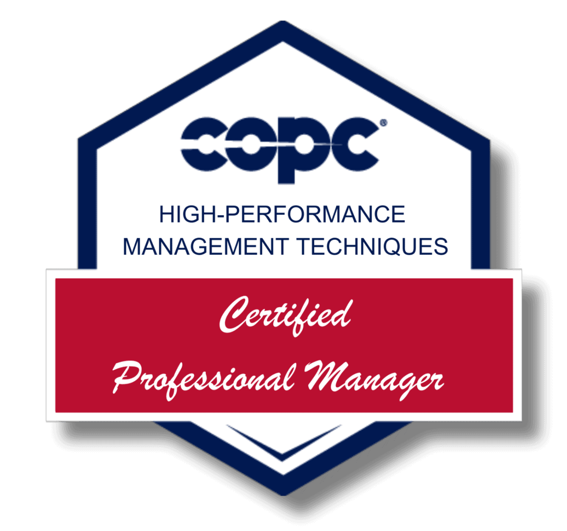COPC Certification Badge - Certified Professional Manager