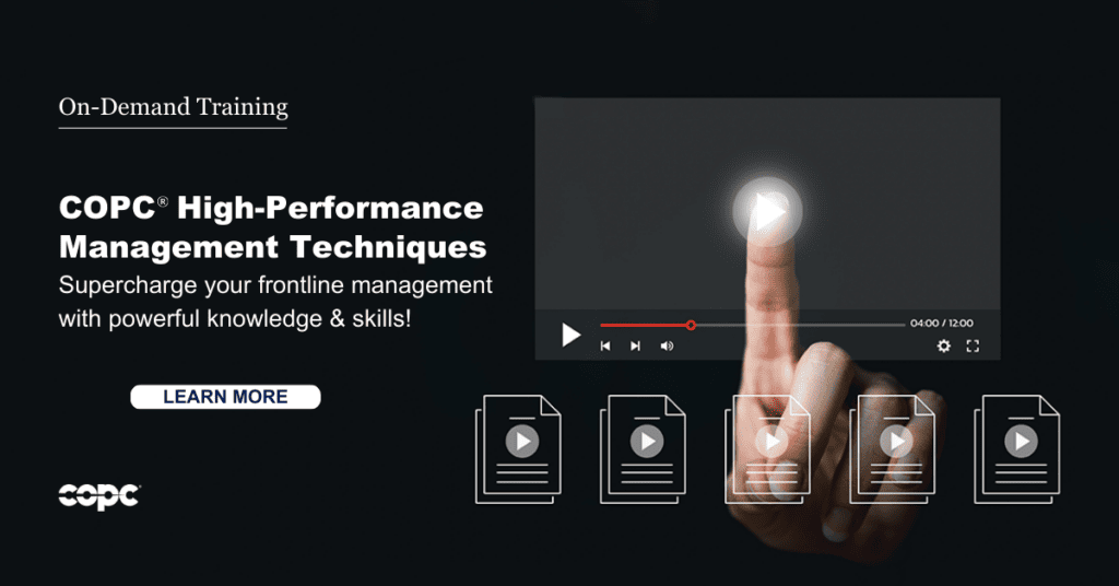 On-Demand Training | COPC High Performance Management Training Techniques
