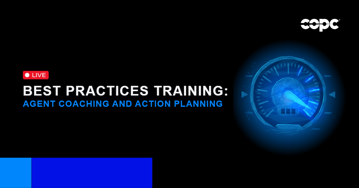Best Practices Training: Agent Coaching & Action Planning Webinar ...